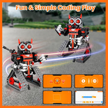 Load image into Gallery viewer, Robot Building Remote Control Gift STEM Building Kit for Boys 8-12 - 3 in 1 Educational Toys, Tracked Racer Car Tank Robotics
