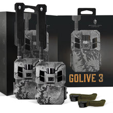 Load image into Gallery viewer, Spartan Camera 2 Pack GoLive3 Hunting Trail Camera, Live Streaming, 96° Wide Angle, Motion Activated, On-Demand FHD Photos and 1080p Videos, Built-in Lithium Battery,Blackout IR Flash,GPS,Weatherproof
