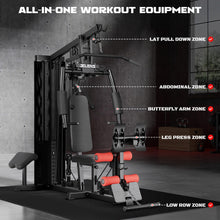 Load image into Gallery viewer, JELENS Home Gym, Multifunctional H11 Home Gym Equipment - (Black)
