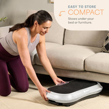 Load image into Gallery viewer, Lifepro Waver Vibration Plate Exercise Machine – High-Intensity Vibration Plate for Lymphatic Drainage – Full-Body Workout Vibrating Platform with Loop Bands – Fitness Equipment for Strength &amp; Toning
