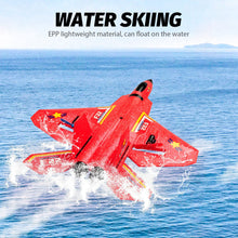 Load image into Gallery viewer, Remote Control Plane F-22 Raptor, 2.4Ghz Rc Airplane with Smart Gyro/LED Lights/3 Rechargeable Batteries, Jet Fighter Toy (Red)
