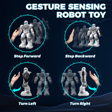 Load image into Gallery viewer, Robot Toys for Kids, Toys for 6 7 8 9 10 Year Old Boys Girls, Remote Control Toys with 2.4GHz Gesture Sensing
