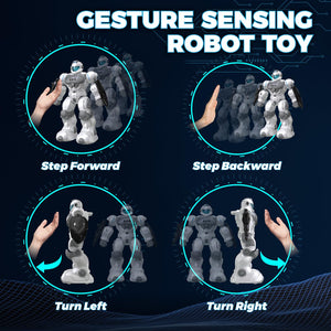Robot Toys for Kids, Toys for 6 7 8 9 10 Year Old Boys Girls, Remote Control Toys with 2.4GHz Gesture Sensing