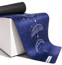 Load image into Gallery viewer, Yoga Mat With Strap 5mm Non Slip Suede &amp; TPE - Blue Eco-Friendly Fitness &amp; Exercise Mat for Home Gym, Pilates, Hot Yoga, and Meditation - Lightweight Durable 72 x 24 inch Workout Mat for Women, Men
