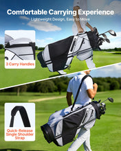 Load image into Gallery viewer, VEVOR Golf Cart Bag, 14 Way Molded Lock Top Divider Organizer, Golf Club Bag with Full-Length Divider, Handles, Storage Pockets, Shoulder Strap, Rain Hood, Smooth Zippers for Men &amp; Women
