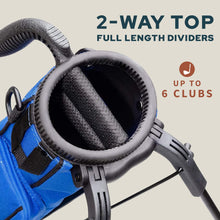 Load image into Gallery viewer, The Original Lightweight Sunday Golf Bag with Stand – Easy to Carry, Durable Pitch &amp; Putt Bag for Driving Range, Par 3 &amp; Executive Courses
