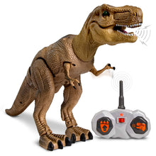 Load image into Gallery viewer, Remote Control RC T Rex Dinosaur Electronic Toy Action Figure Moving &amp; Walking Robot w/Roaring Sounds &amp; Chomping Mouth
