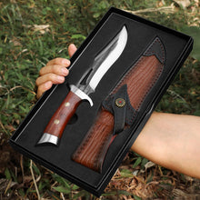 Load image into Gallery viewer, Omesio Fixed Blade Knife with Sheath Set Hunting Knife Full Tang Bushcraft Knives Skinning Knife Deer Hunting Knives, Big Camping Outdoor
