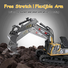 Load image into Gallery viewer, Remote Control Excavator Toy 16 Inch, 11 Channel RC Construction Vehicles Hydraulic Haulers Digger Toys
