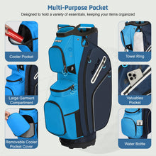 Load image into Gallery viewer, Beutyal 15 Way Golf Cart Bag with Organizer Top, Golf Club Cart Bag for Men
