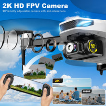 Load image into Gallery viewer, Drone with Camera for Adults, 2K HD GPS Drones with Auto Return, Follow Me, Circle Fly, Waypoint Fly, Optical Flow, Brushless Motor

