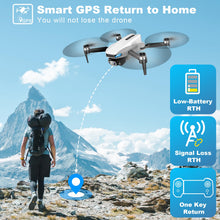 Load image into Gallery viewer, Drone with Camera for Adults, 2K HD GPS Drones with Auto Return, Follow Me, Circle Fly, Waypoint Fly, Optical Flow, Brushless Motor
