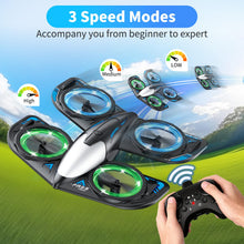Load image into Gallery viewer, Elinoover RC Drone for Kids Beginners, Foam Remote Control Drone with Cool Lights
