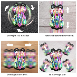 Lambo Remote Control Car for Boys 4-7,1:12 RC Car for Boys 8-12 with 360° Rotating, Lights, Music and Spray, 10-12km/h