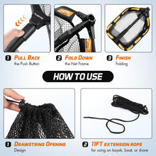 Load image into Gallery viewer, PLUSINNO Fishing Net with Floating Fish Basket, Kayak Fishing AccessoriesOR
