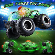 Load image into Gallery viewer, Amphibious Monster Truck Toys, 1:20 Waterproof Dinosaur Monster Trucks for Boys Age 4-7, 2.4GHz All Terrain RC Cars with 2 Batteries
