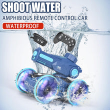 Load image into Gallery viewer, 3-in-1 Remote Control Car, RC Boat &amp; Water Gun - Amphibious RC Car for Land &amp; Water, Adjustable Speed, Waterproof-Blue
