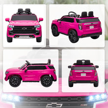 Load image into Gallery viewer, Chevrolet Tahoe Licensed Kids Ride on Car, 12V Battery Powered Kids Electric Car with Remote Control, Pink
