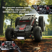 Load image into Gallery viewer, 1/16 Brushless RC Car, 4X4 RC Offroad Trucks, Portable RC Cars Fast 42 Km/h for Adults, High Speed RC Car, Red Black
