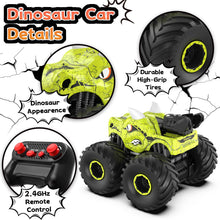 Load image into Gallery viewer, Remote Control Car, 2.4GHz Monster Trucks for Boys Girls with Light, Sound &amp; Spray, Stunt Car Toys

