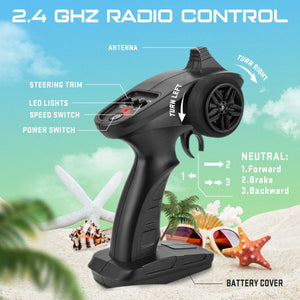 RC Boat - R208 20+ MPH Fast Remote Control Boat for Pool & Lake, 2.4GHz RC Boats for Adults & Kids, Summer Water Toy