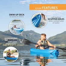 Load image into Gallery viewer, Lifetime Youth Wave Kayak (Paddle Included), Blue, 6'
