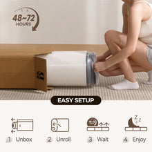 Load image into Gallery viewer, Foldable Mattress Queen – 6 Inch Tri Fold Memory Foam Folding Bed with Washable Cover, Non-Slip Bottom, Portable Floor Mattress for RV, Guest Room, Camping, No Fiberglass Fireproof Core, 78"x58"x6"
