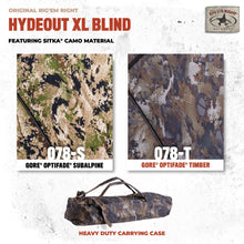 Load image into Gallery viewer, Rig'Em Right Outdoors HydeOut XL Blind, Optifade Timber
