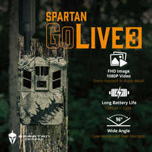 Load image into Gallery viewer, Spartan Camera 2 Pack GoLive3 Hunting Trail Camera, Live Streaming, 96° Wide Angle, Motion Activated, On-Demand FHD Photos and 1080p Videos, Built-in Lithium Battery,Blackout IR Flash,GPS,Weatherproof
