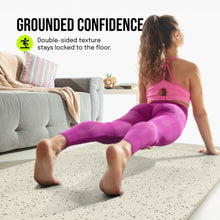 Load image into Gallery viewer, Gogokiwi Extra Wide Yoga Mat for Men Women (72"L x 36"W) Non Slip Fitness &amp; Exercise Mat with Alignment Marks for Yoga, Pilates, Floor Workouts, Stone White
