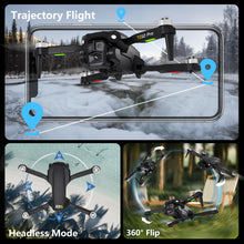Load image into Gallery viewer, Drone with Camera 4K, Drones for Adults Level 3 Wind Resistance Optical Flow Positioning Brushless Motor 90° Electrically Adjustable Foldable RC
