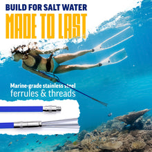 Load image into Gallery viewer, Reef Sling Spears Hawaiian Sling Pole Spear 6ft Blue Fishing Spear Set
