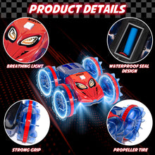 Load image into Gallery viewer, Amphibious RC Monster Truck - 2.4GHz 4WD 360Rotating All Terrain Waterproof RC Car Boat for 8-12 Year Old Boys
