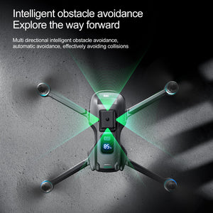 GPS Drone with 8K UHD EIS Camera for Adults, 5G WiFi FPV RC Quadcopter with Brushless Motors, Optical Flow Positioning (Black)