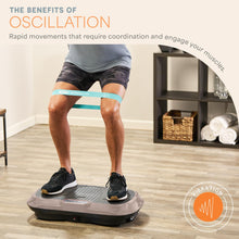 Load image into Gallery viewer, Lifepro Waver Vibration Plate Exercise Machine – High-Intensity Vibration Plate for Lymphatic Drainage – Full-Body Workout Vibrating Platform with Loop Bands – Fitness Equipment for Strength &amp; Toning
