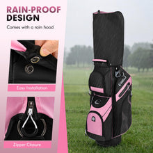 Load image into Gallery viewer, Tangkula Golf Cart Bag, 14-Way Full Length Dividers, Pink
