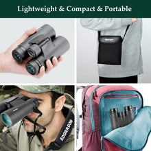 Load image into Gallery viewer, Adorrgon 12x42 High Powered Binoculars for Adults, Phone Adapter and Tripod

