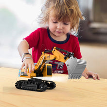 Load image into Gallery viewer, Kids Play Excavators 6-Year-Old-Boy-Gifts - 1:22 RC Hydraulic Excavator Digger Construction Vehicle for Kids Christmas Birthday Gift
