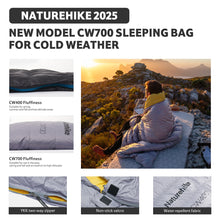 Load image into Gallery viewer, Naturehike 0 Degree Ultralight Down Sleeping Bag for Adults, 650FP Backpacking Cold Weather Sleeping Bag with RDS Down, 28.9℉ for Camping, Hiking, 2025 Model
