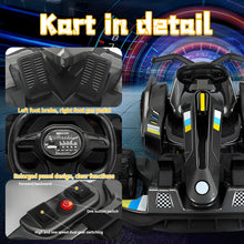 Load image into Gallery viewer, 12V Electric Go Kart for Kids,Drift Go-Cart with Reverse Function/High/Low Speed Adjustable, Ride On Go Kart with Adjustable Seat and Steering/Grey
