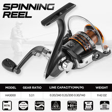 Load image into Gallery viewer, PLUSINNO Fishing Rod and Reel Combos -24 Ton Carbon Fiber Telescopic Fishing Pole - Spinning Reel 12 +1 Shielded Bearings Stainless Steel BB-Free Carrier Bag Case, Travel Saltwater Freshwater Fishing
