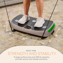 Load image into Gallery viewer, Lifepro Rumblex 4D Curved Vibration Plate Exercise Machine — Triple Motor, 7 Modes &amp; 60 Speeds Vibrating Platform Machine — Full Body Vibration Plate for Lymphatic Drainage &amp; at Home Workout
