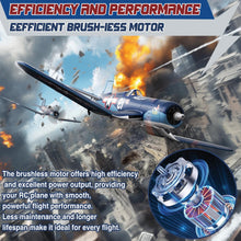 Load image into Gallery viewer, 4 Channel RC Plane F4U Corsair 500mm Remote Control Airplane Fighter RTF with 6-Axis
