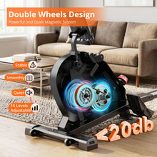 Load image into Gallery viewer, pooboo Rowing Machines for Home - Black-White

