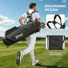Load image into Gallery viewer, 14-Way Golf Bags for Men, Golf Stand Bag, Black
