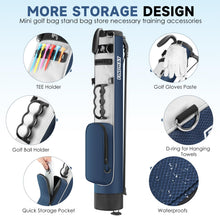 Load image into Gallery viewer, Findway Golf Stand Bag, Small Golf Bag for The Driving Range, Par 3 and Executive Courses, Lightweight Golf Club Carry Bag with Ball Holder and Pockets for Men Women
