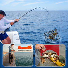 Load image into Gallery viewer, 2Pack Crab Trap, Castable Crabbing Net with Bait Clip Foldable Crab Snare with Red Gauge &amp; Bait Clip for Dungeness, Blue Crabs &amp; Lobster - Crabbing Equipment for Pier, Jetty &amp; Surf Fishing
