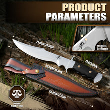 Load image into Gallery viewer, Purple Dragon 11" Tactical Hunting Knife with Leather Sheath, Gifts for Men
