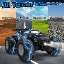 Load image into Gallery viewer, Remote Control Car, All-Terrain Remote Control Truck for Boys, Rechargeable Rc Truck with LED, 1:20, 10KM/H, 2 Motors, 2.4GHZ
