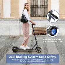 Load image into Gallery viewer, Electric Scooter Adults, 19MPH Top Speed, 19 Miles Range, 8.5&quot; Solid Tires, Folding E-Scooter with Dual Braking Dual Suspension
